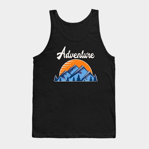 Mountain Adventure Tank Top by Brianjstumbaugh